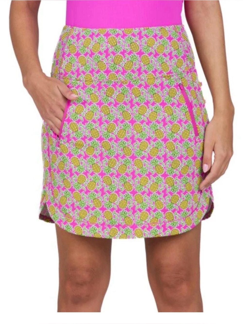 NWT IBKUL Womens Chantal Print Straight Golf Skort size S